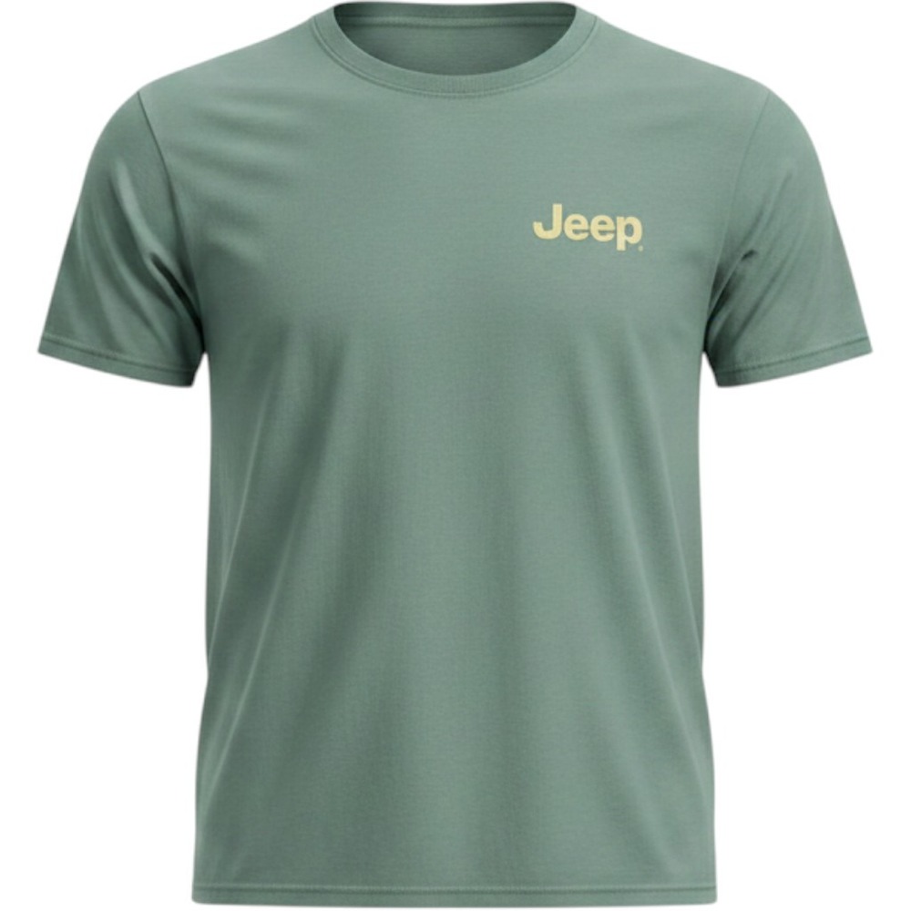 Comfort Colors Jeep Graphic T-Shirt Mens Large Teal Beach Surf Outdoors Tee